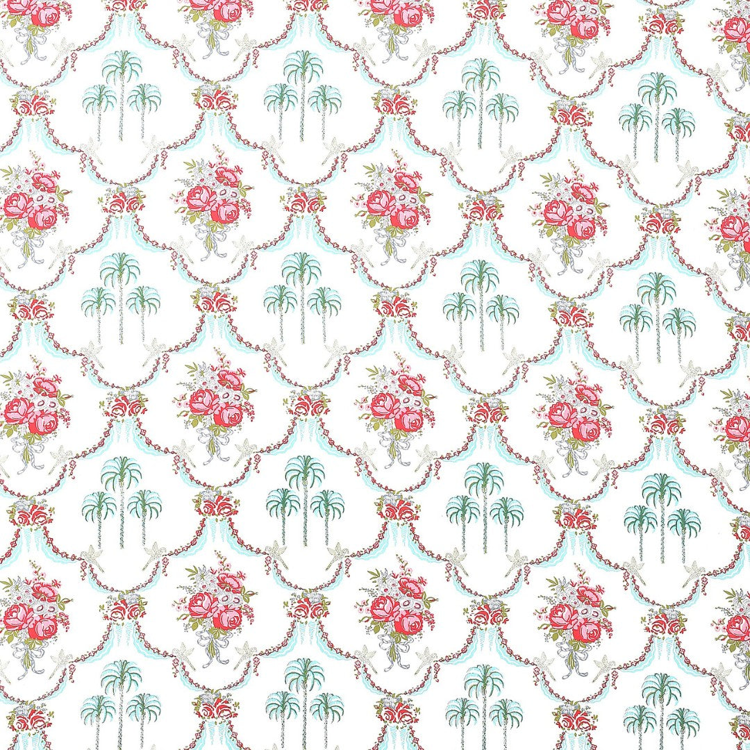 Paradise Rose Arch Block Print Single Bedsheet