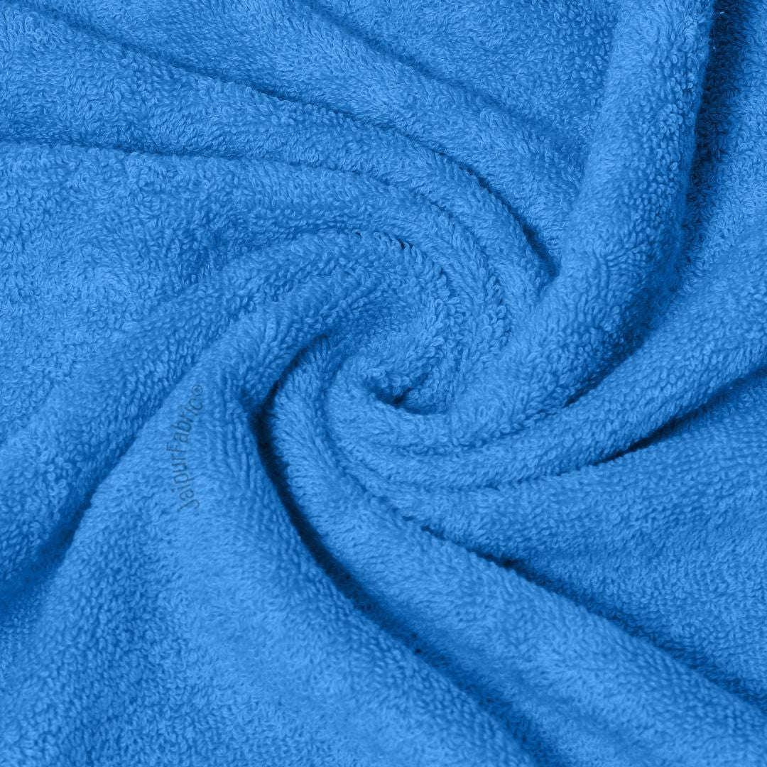 Blue Terry Cotton 500 GSM Bath Towel
