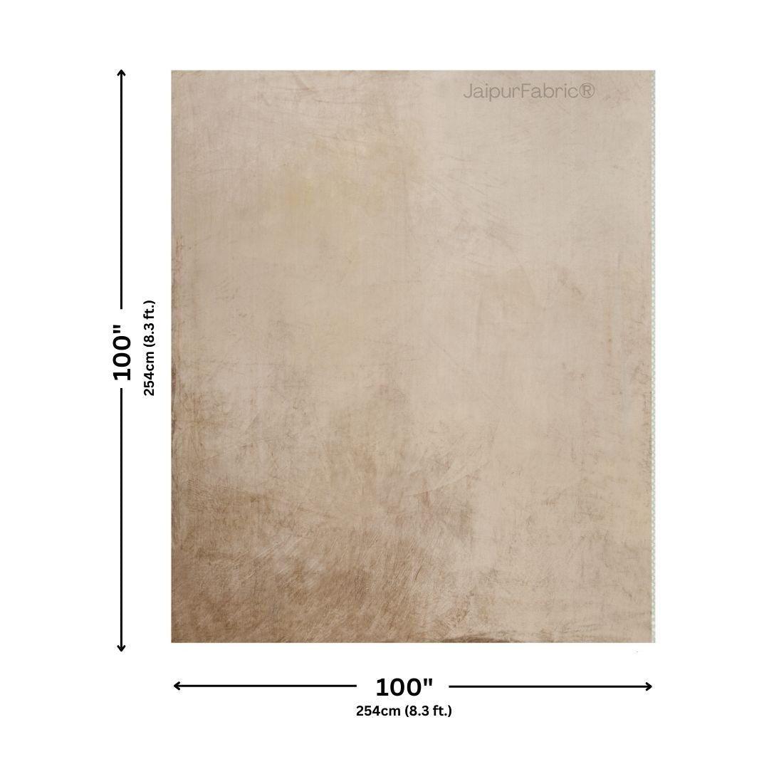 Luxurious Beige Super Soft Velvet Double Bedsheet with Matching Pillow Covers
