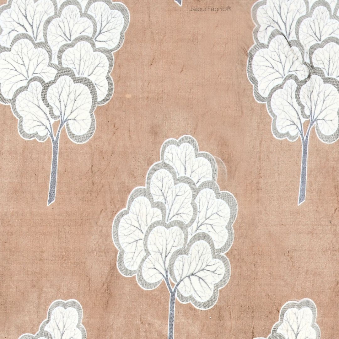 Bliss Earthy Tones Super Soft Velvet Double Bedsheet