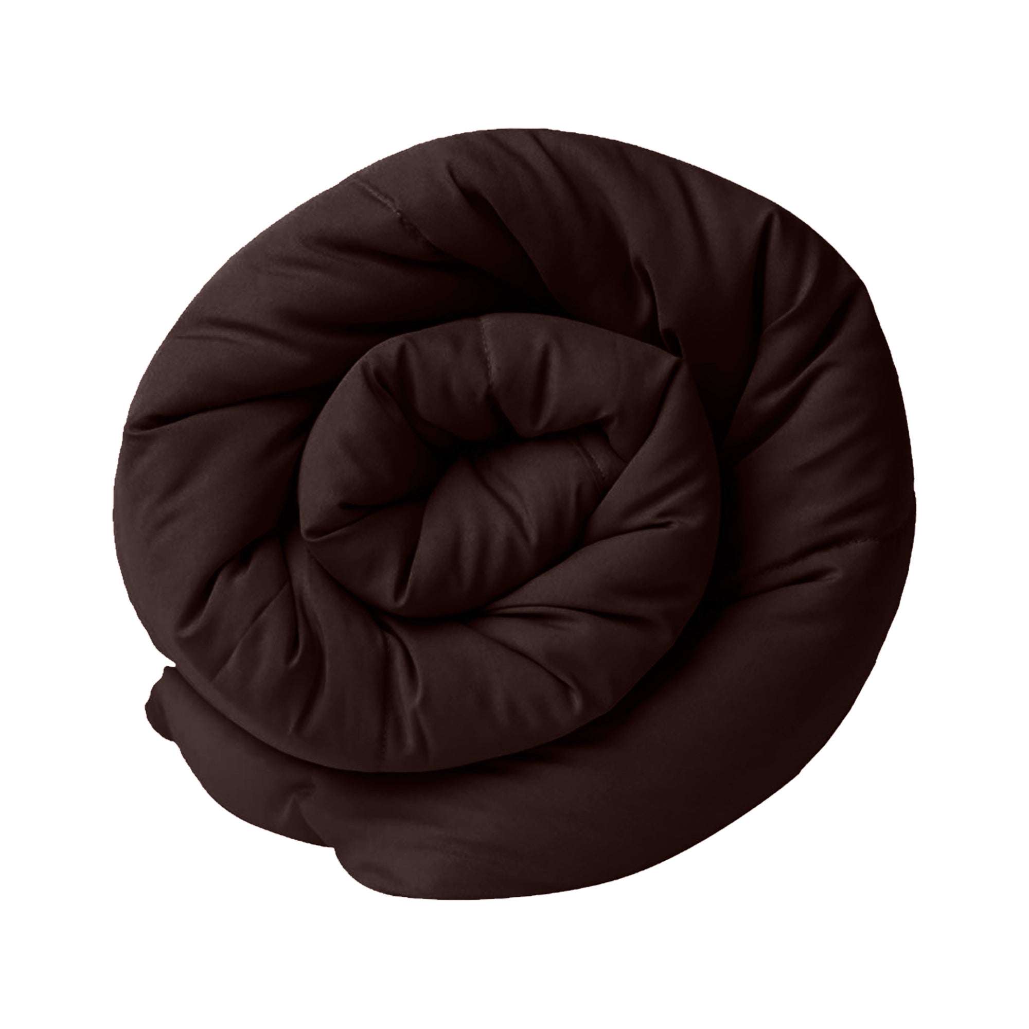 Dark Brown-Off White Double Bed Comforter