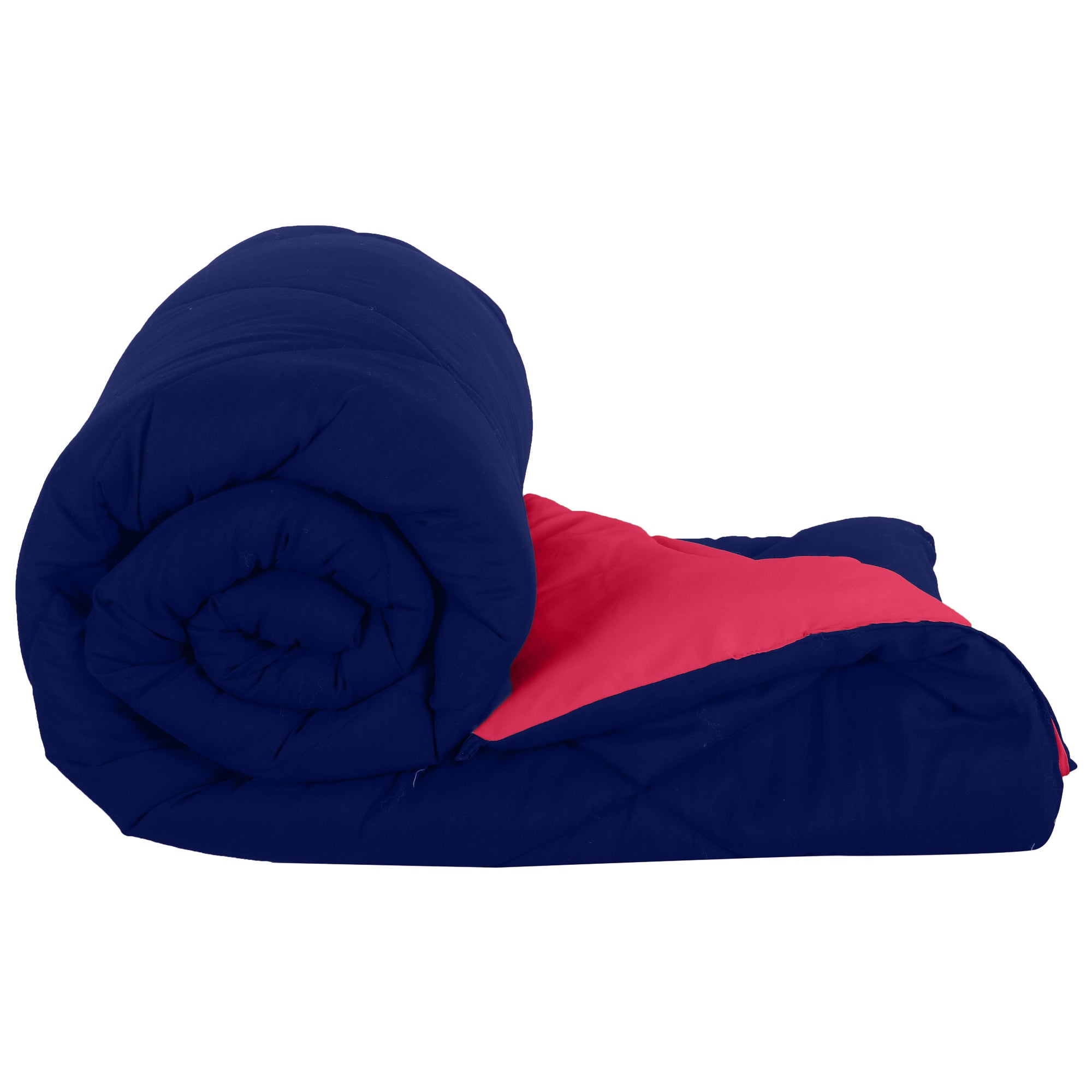 Navy Blue-Red Double Bed Comforter