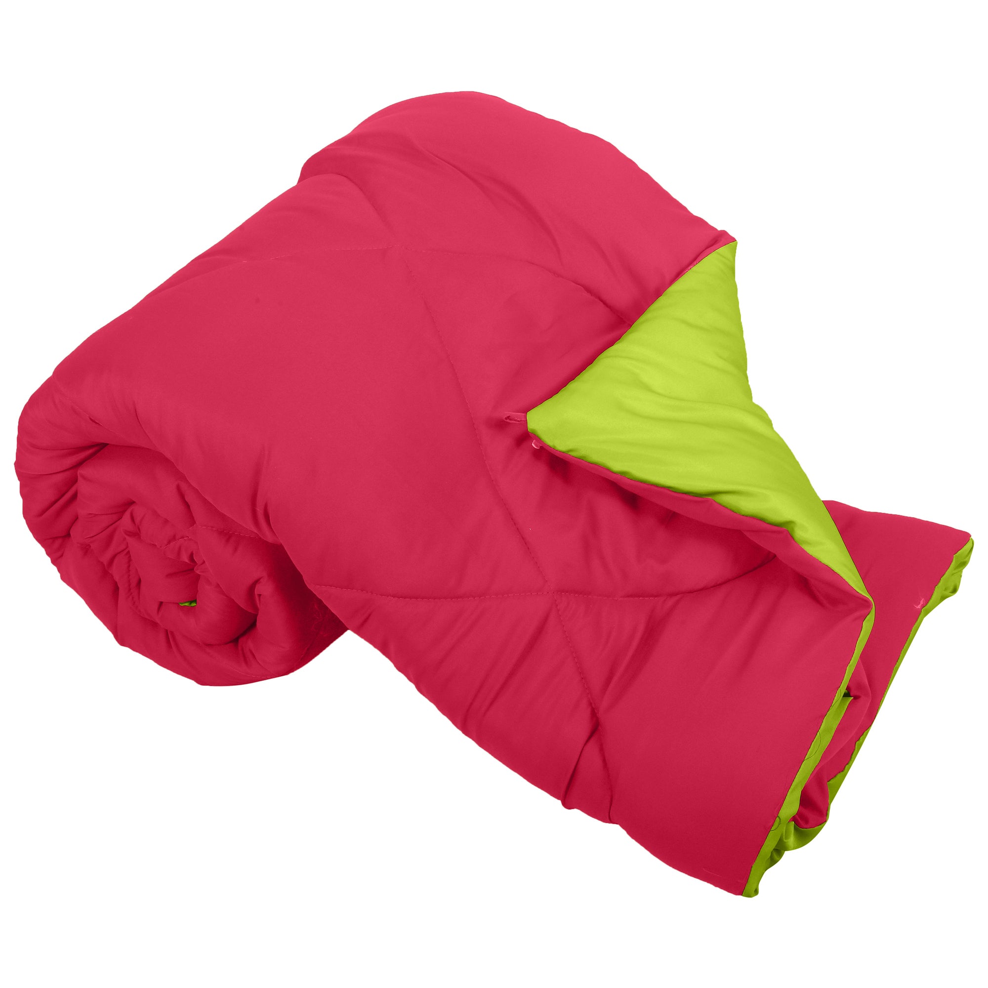 Red-Lemon Green Double Bed Comforter