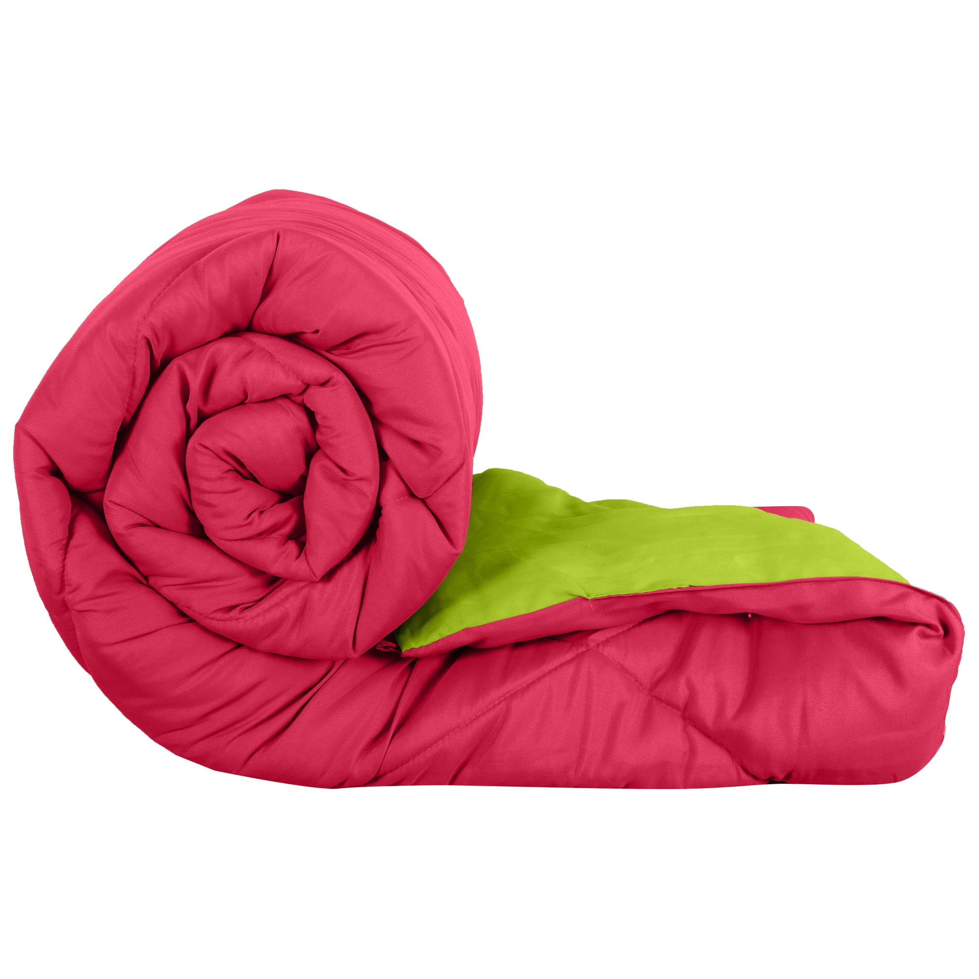 Red-Lemon Green Double Bed Comforter