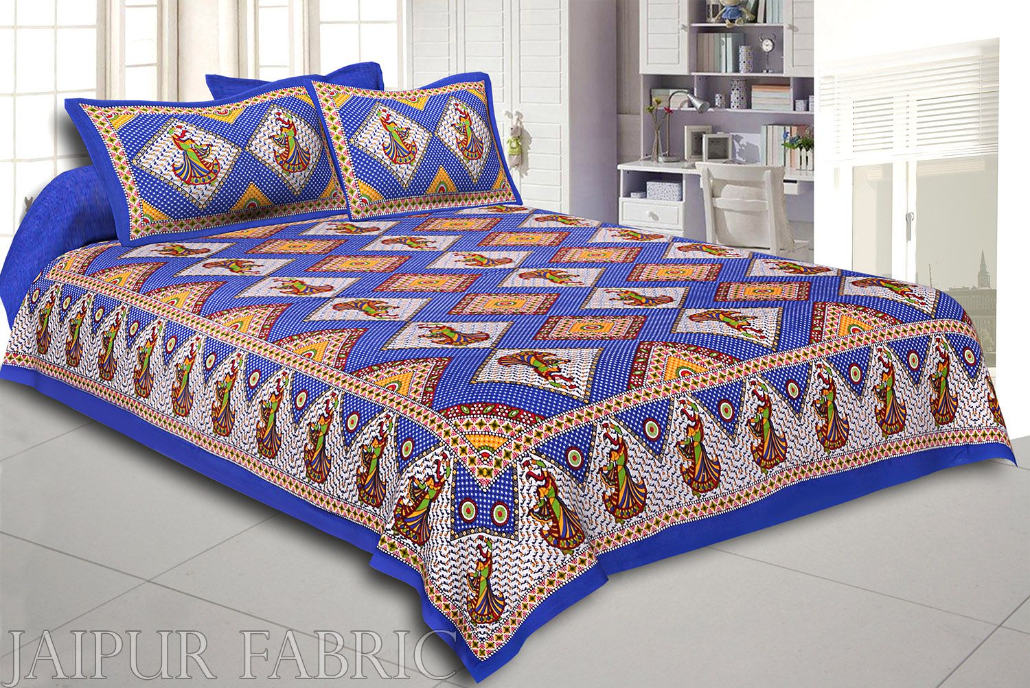 COMBO32 - Set of 3 Double Bedsheets with 6 Pillow Covers