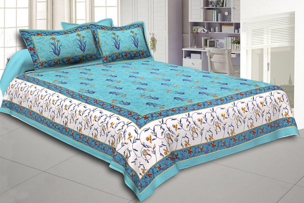 Timeless Cotton Charm 4 Bedsheets + 8 Pillow Covers Set