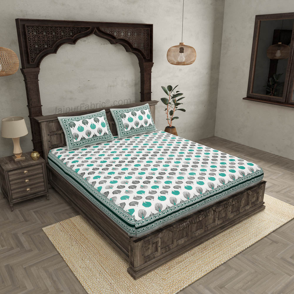 Pure Cotton Serenity Double Bed Set (4 Bedsheets + 8 Covers)
