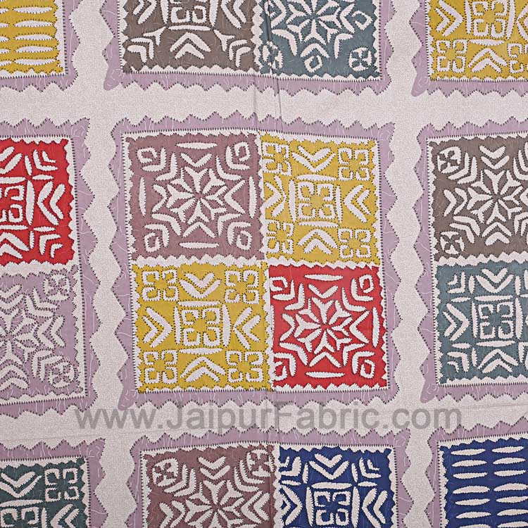 Katha Barmeri Print Double Bedsheet – Choose Your Style, Light or Dark