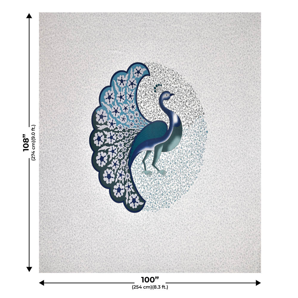 Peacock Harmony Cotton Double Bedsheet Combo
