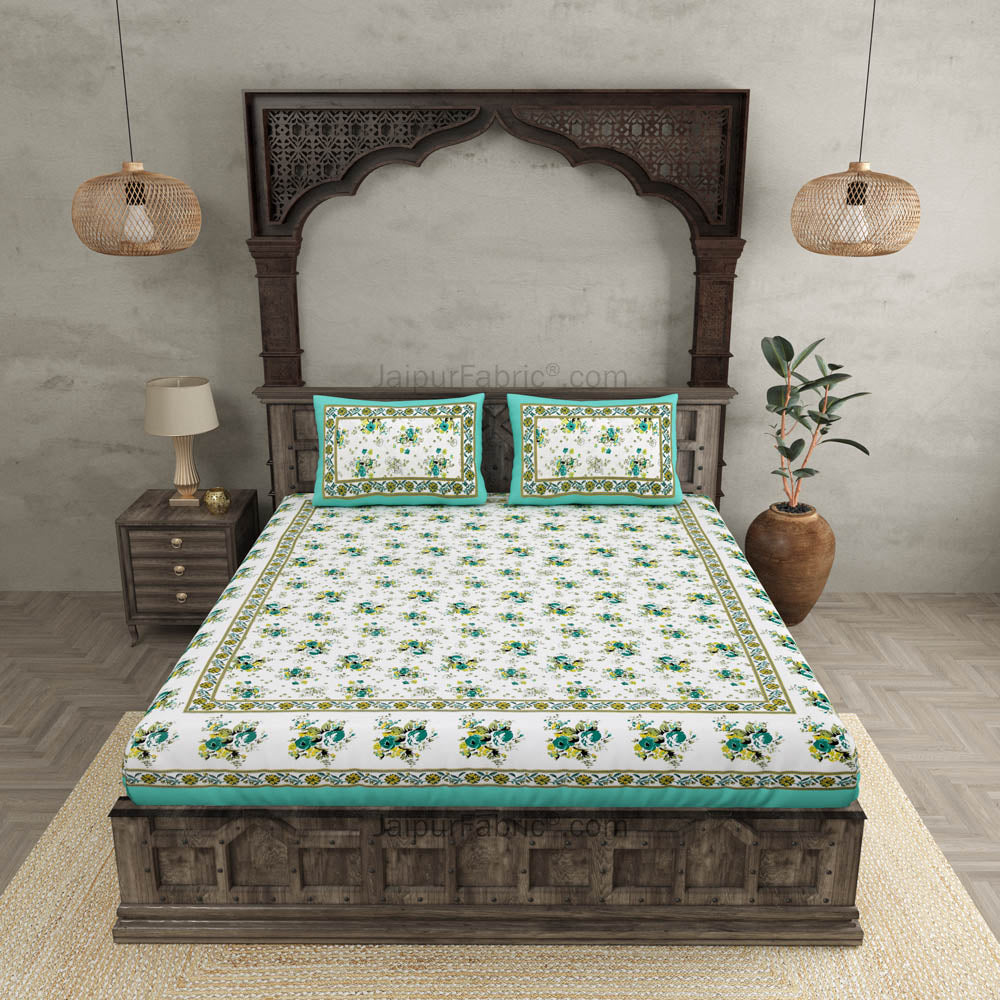 Elegant Cotton Bliss 4 Bedsheets + 8 Pillow Covers Set
