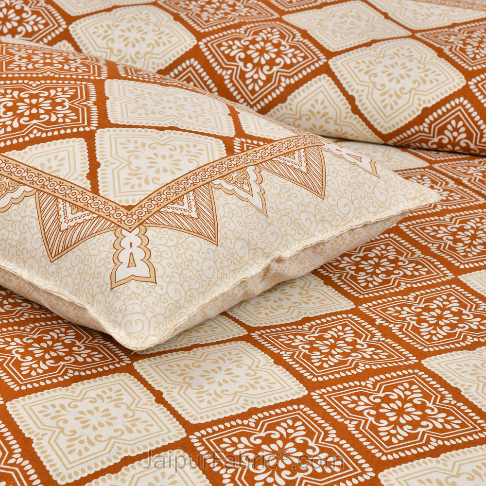 Canary Geometry Jaipur Fabric Double Bed Sheet