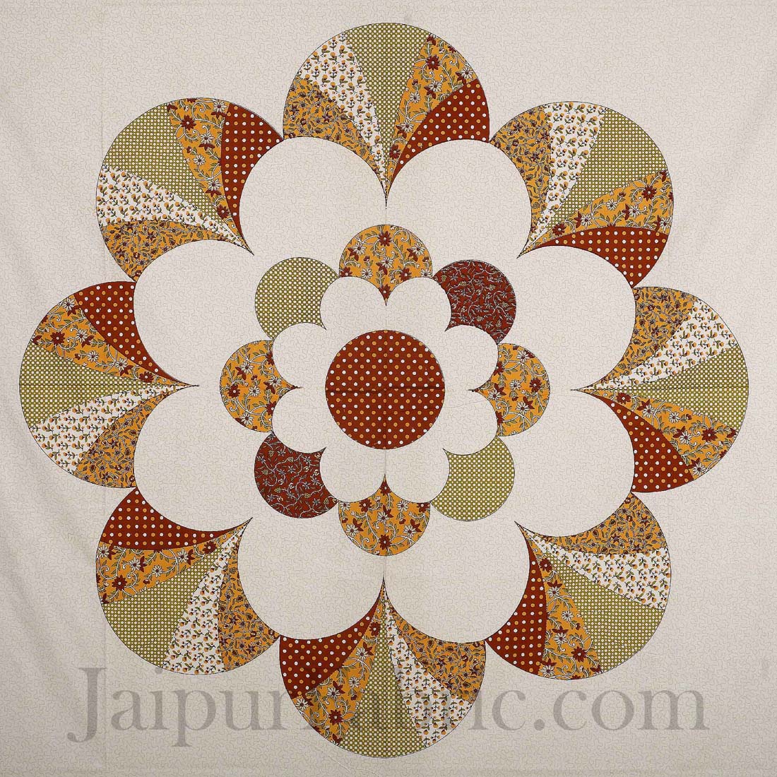 Garden By The Bay Brown Double Bedsheet