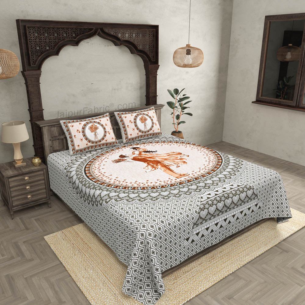 Cozy Comfort Cotton 4 Bedsheets + Pillow Covers for Double Beds