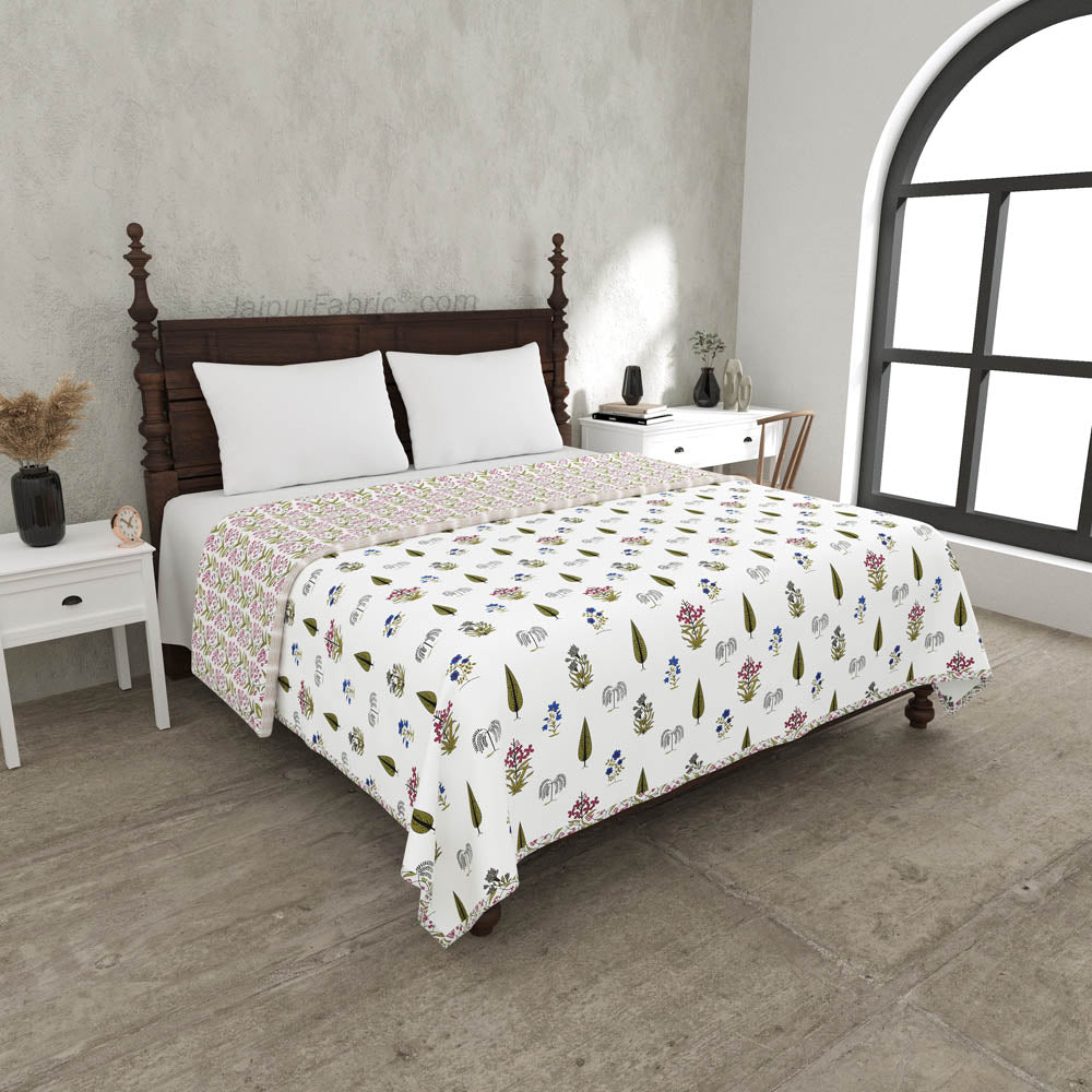 Green Calm Pure Cotton Double Bed Dohar