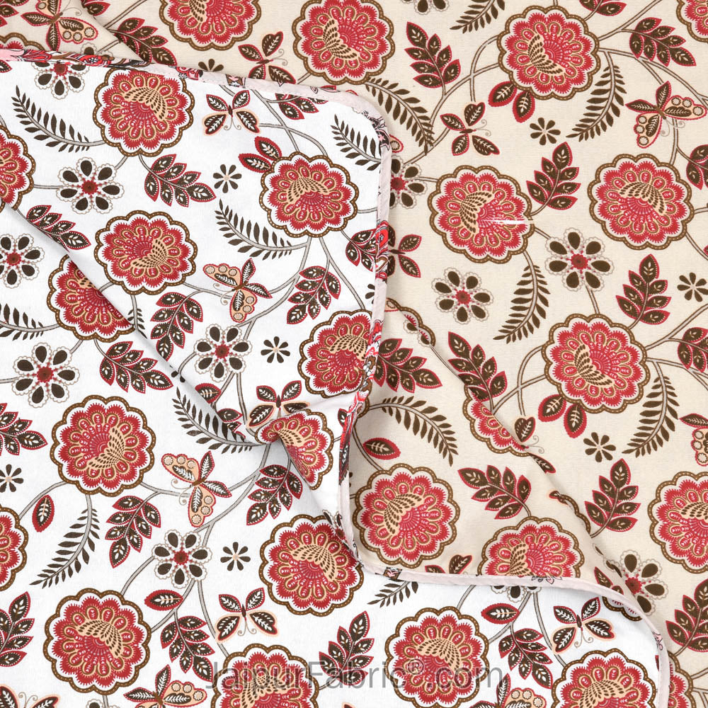 Pink Butterflies Pure Cotton Double Bed Dohar