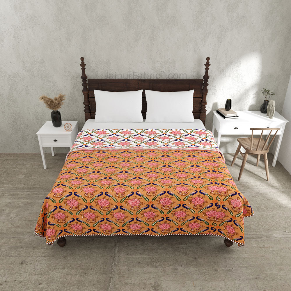 Peacock Design Dohar - Front