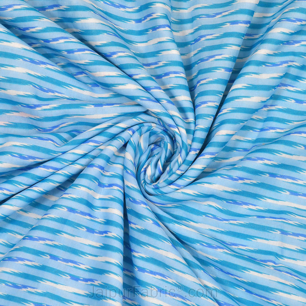 Ethnic Royal Blue Double Bed Dohar Blanket
