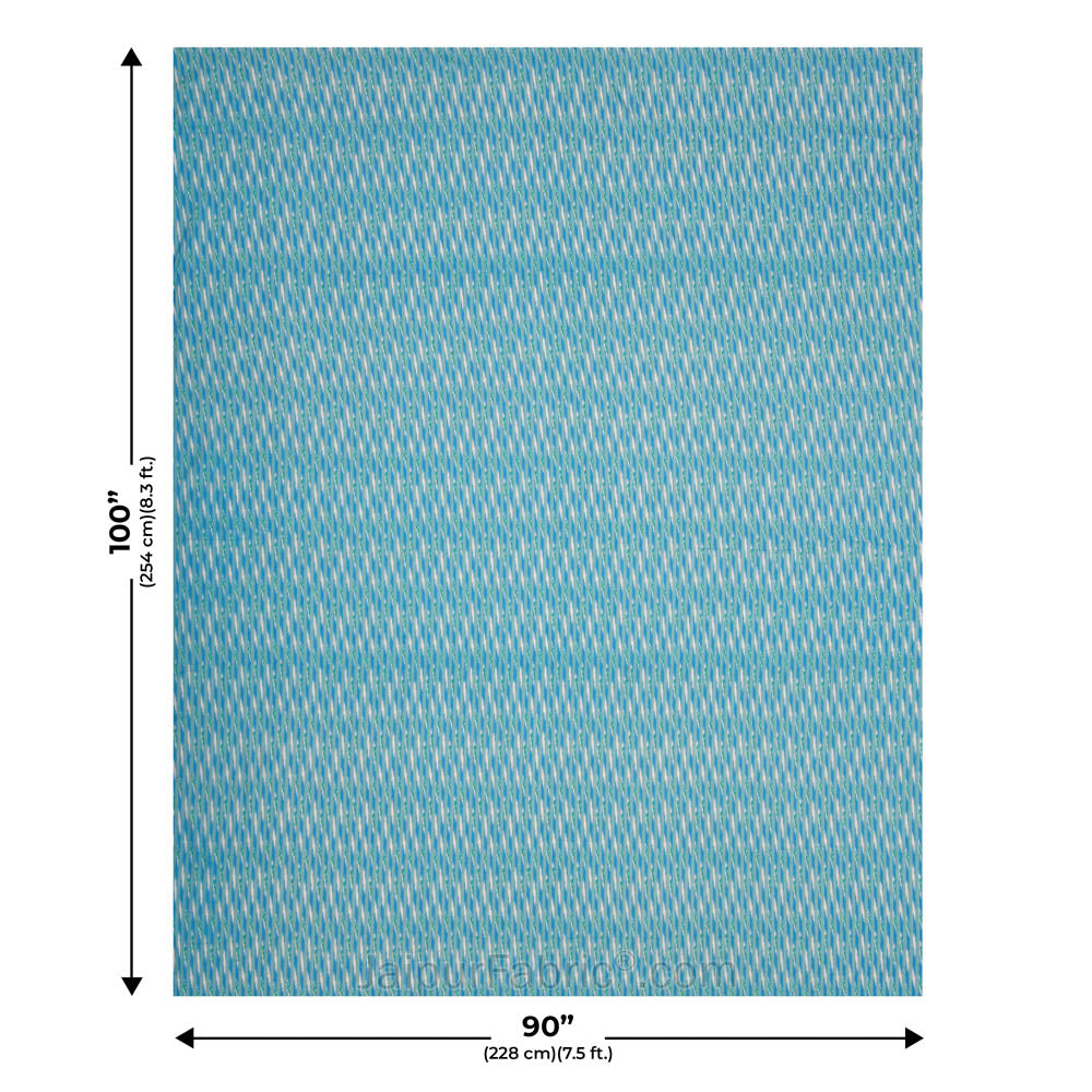 Ethnic Royal Firozi Double Bed Dohar Blanket