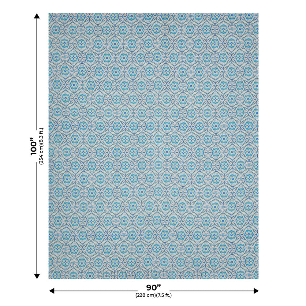 The Illusion Blueish Double Bed Dohar Blanket