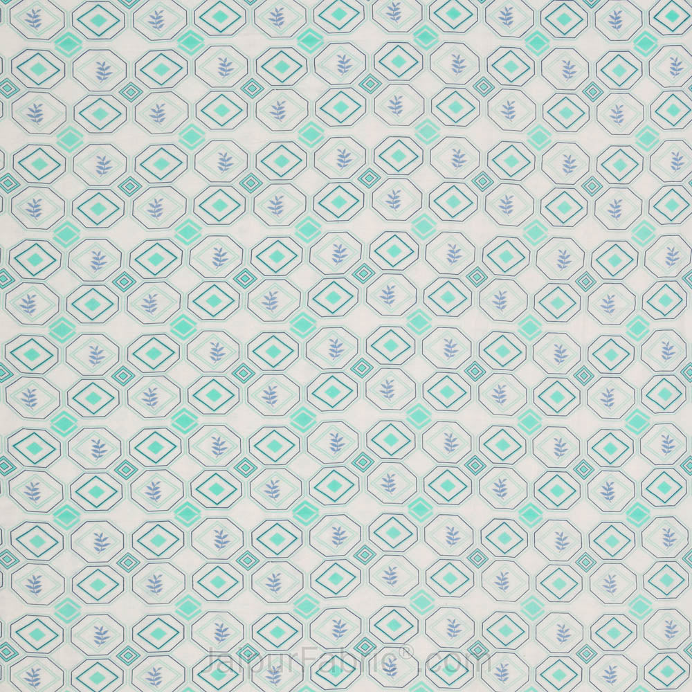 Artistic Maze Greenery Double Bed Dohar Blanket