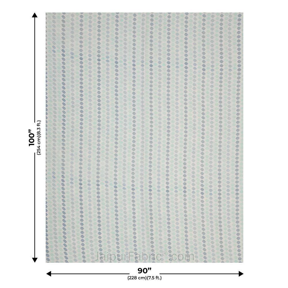 Artistic Maze Greenery Double Bed Dohar Blanket