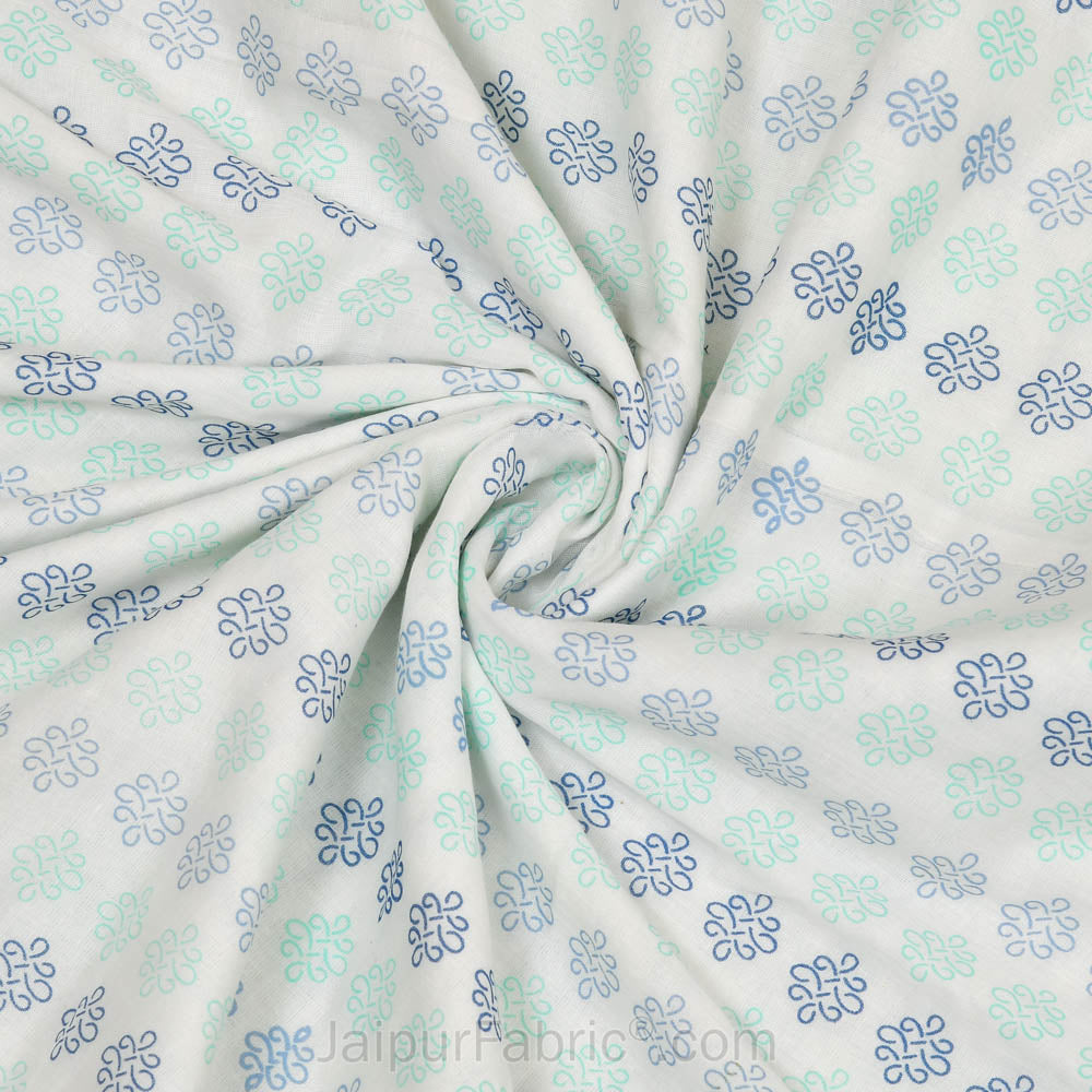 Artistic Maze Greenery Double Bed Dohar Blanket