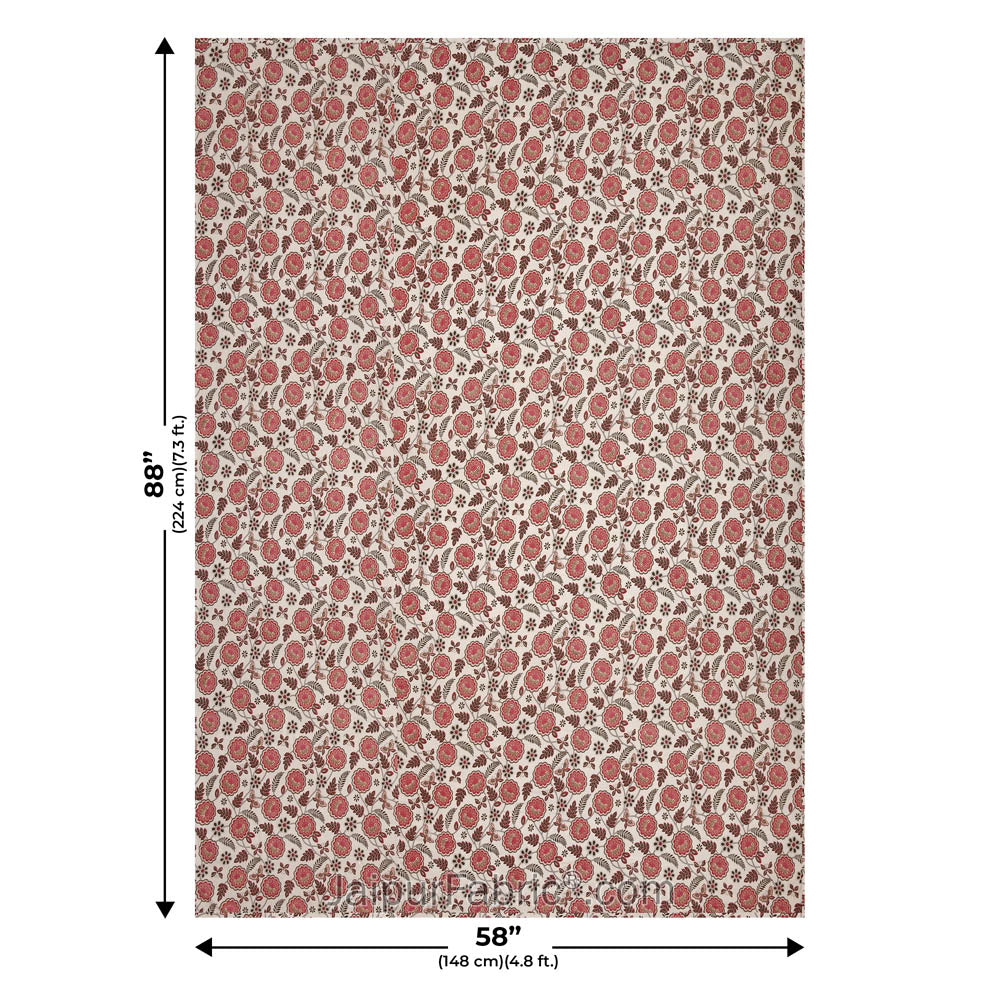 Pink Butterflies Pure Cotton Single Bed Dohar