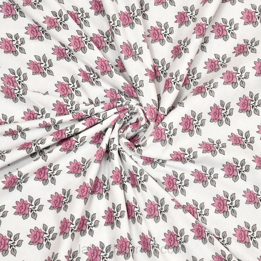 Mangal Jaal Purple Pure Cotton Reversible Single / Double Bed AC Quilt Dohar