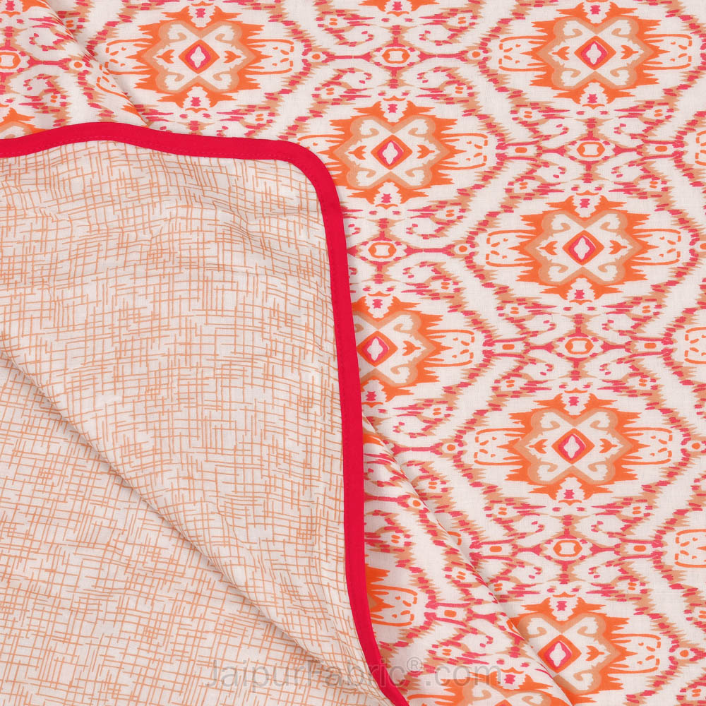 The Illusion Pinkish Single Bed Dohar Blanket