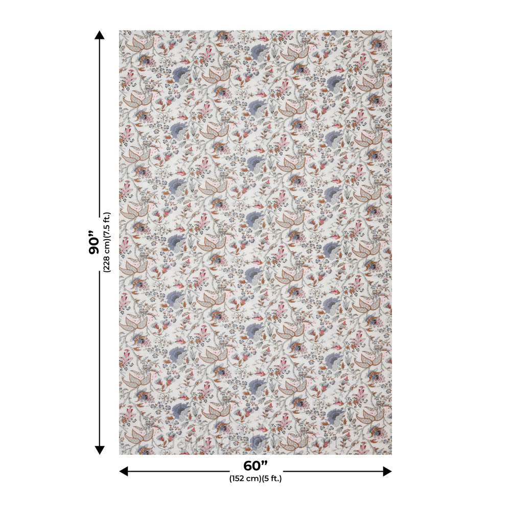 Floral Garden Pinkish Single Bed Dohar Blanket