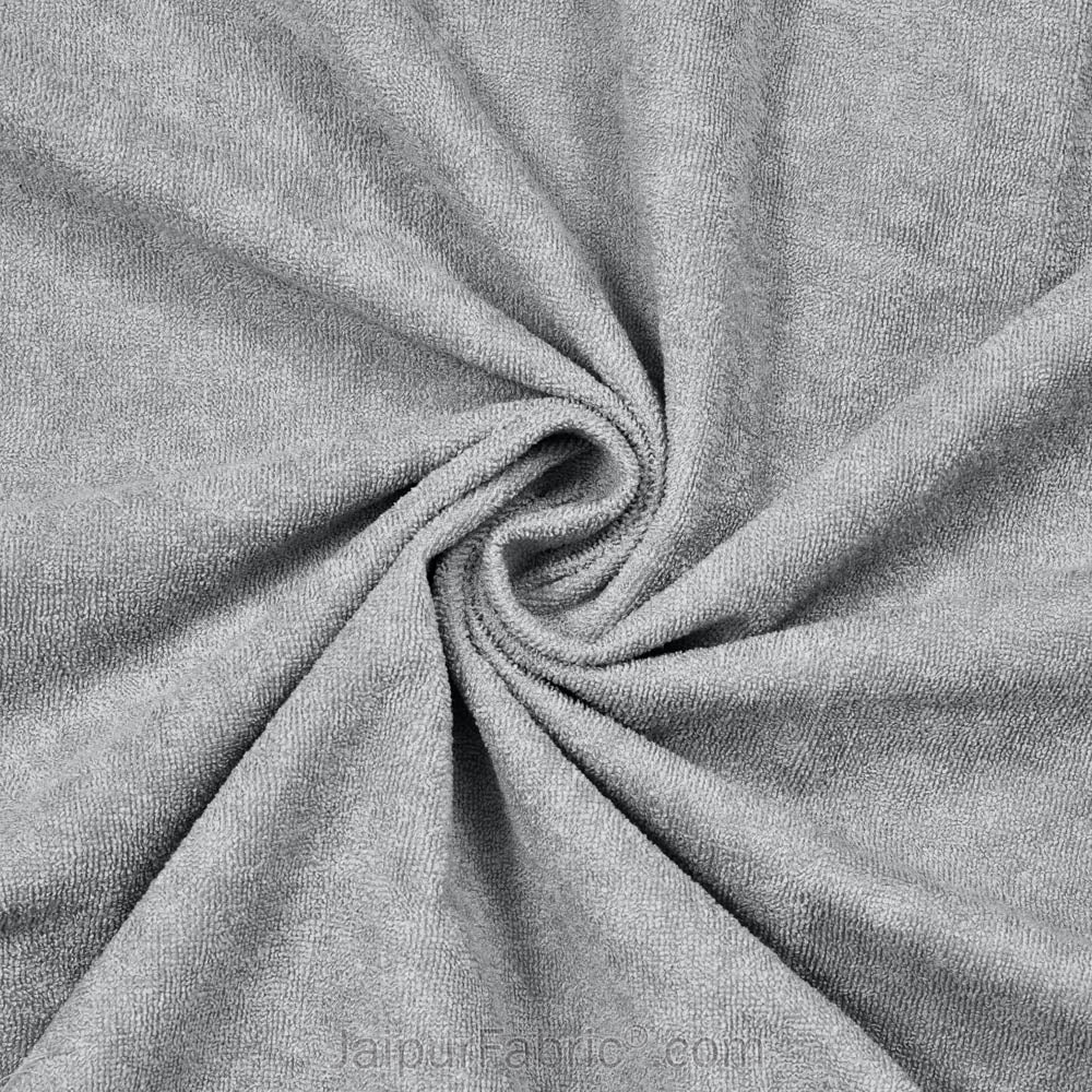 Heavy Quality Grey Terry Cotton Waterproof and Elastic Fitted Water Resistant Ultra Soft Double Mattress Cover
