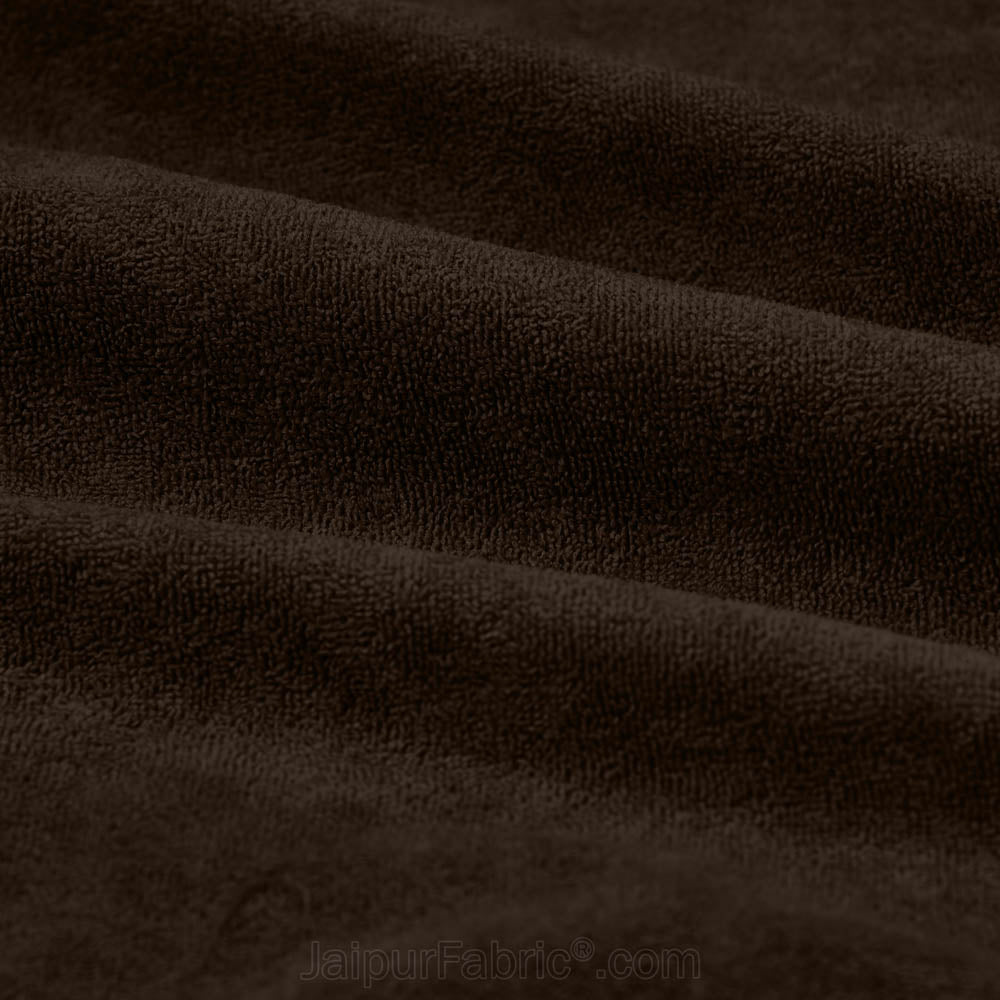 Heavy Quality Dark Brown Terry Cotton Waterproof and Elastic Fitted Water Resistant Ultra Soft Double Mattress Cover