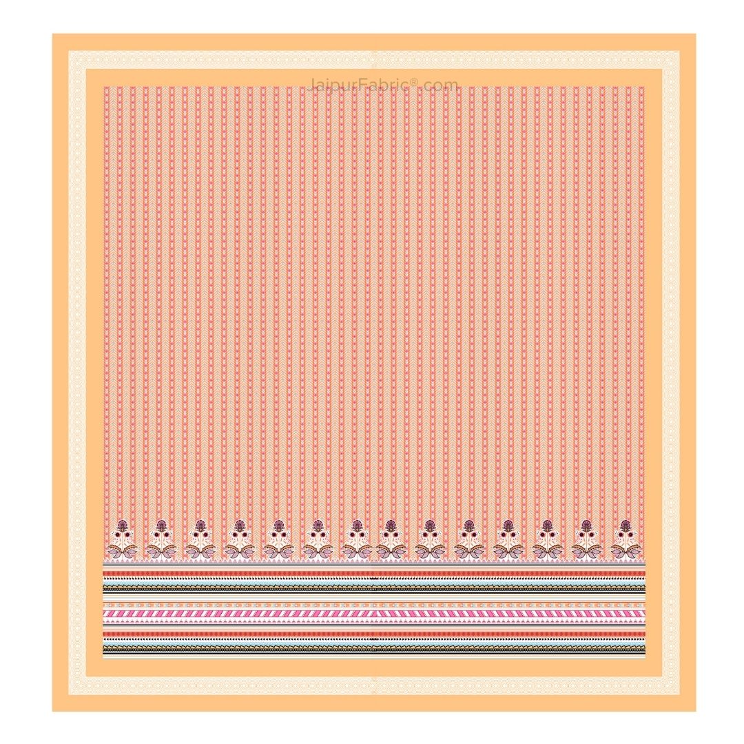 Modern Spread Yellow Cotton King Size Bedsheet