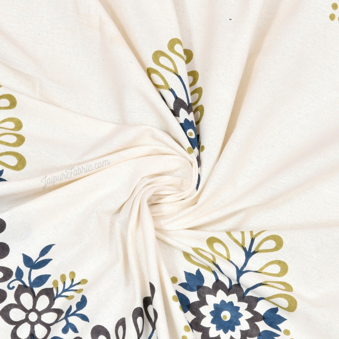 Artistic Beauty Contrast Gray King Size Premium Cotton Bed Sheet