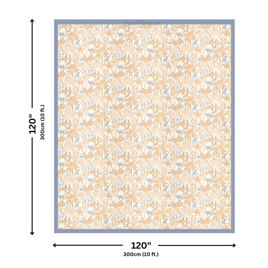 Jungle Themed Super King Size Premium Cotton Bedsheet
