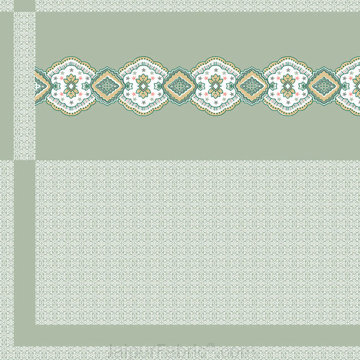 Light Green Oasis Pure Cotton Fitted BedSheet