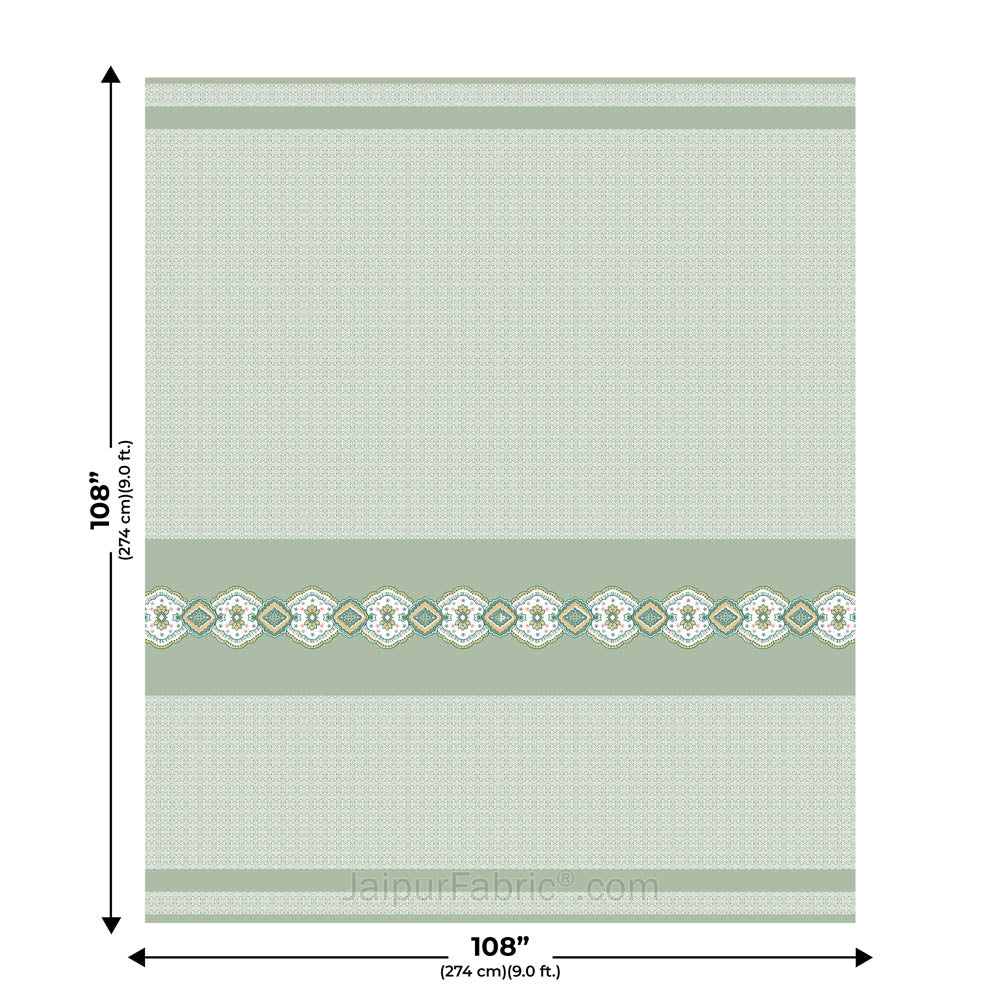 Light Green Oasis Pure Cotton King Size Double BedSheet