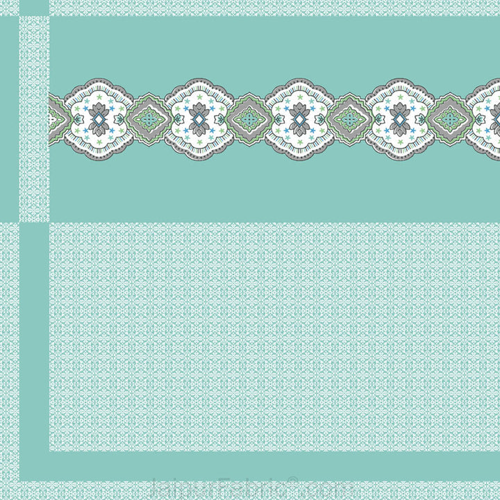 Sea Green Oasis Pure Cotton Fitted BedSheet