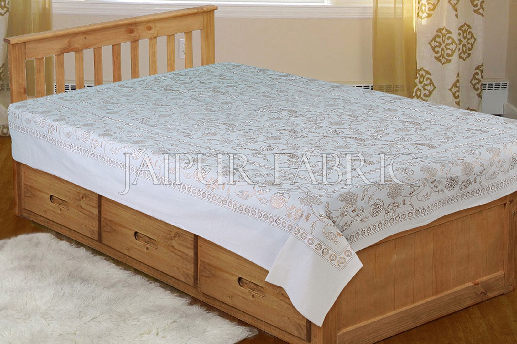 COMBO13 - Set of Double Bed Sheet and Single Bed Sheet