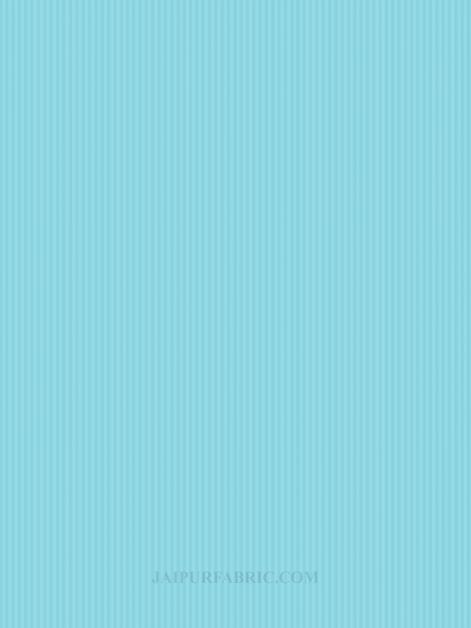 Sky Blue Satin Stripes Single BedSheet