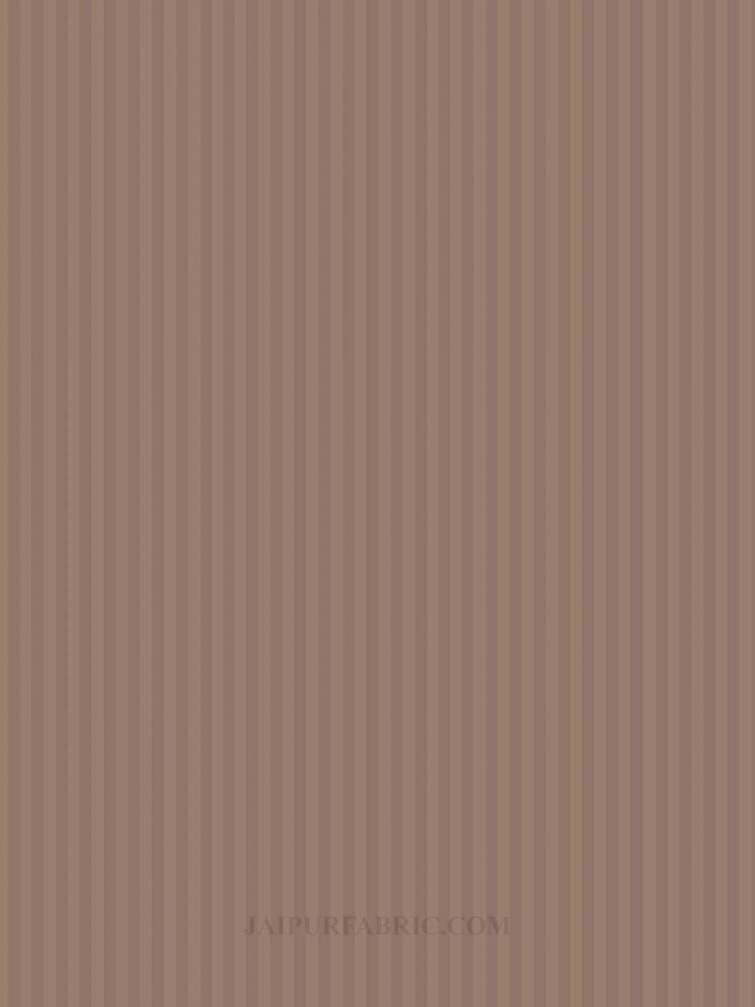 Light Brown Satin Stripes Single BedSheet