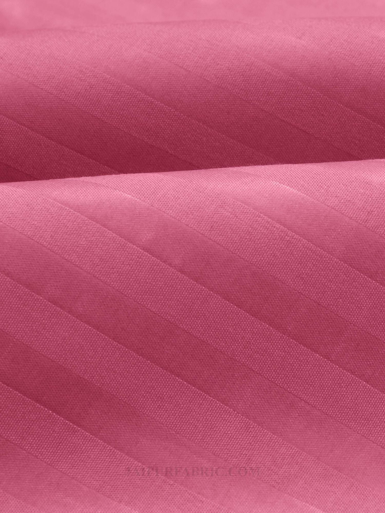 Rose Pink Satin Stripes Single BedSheet
