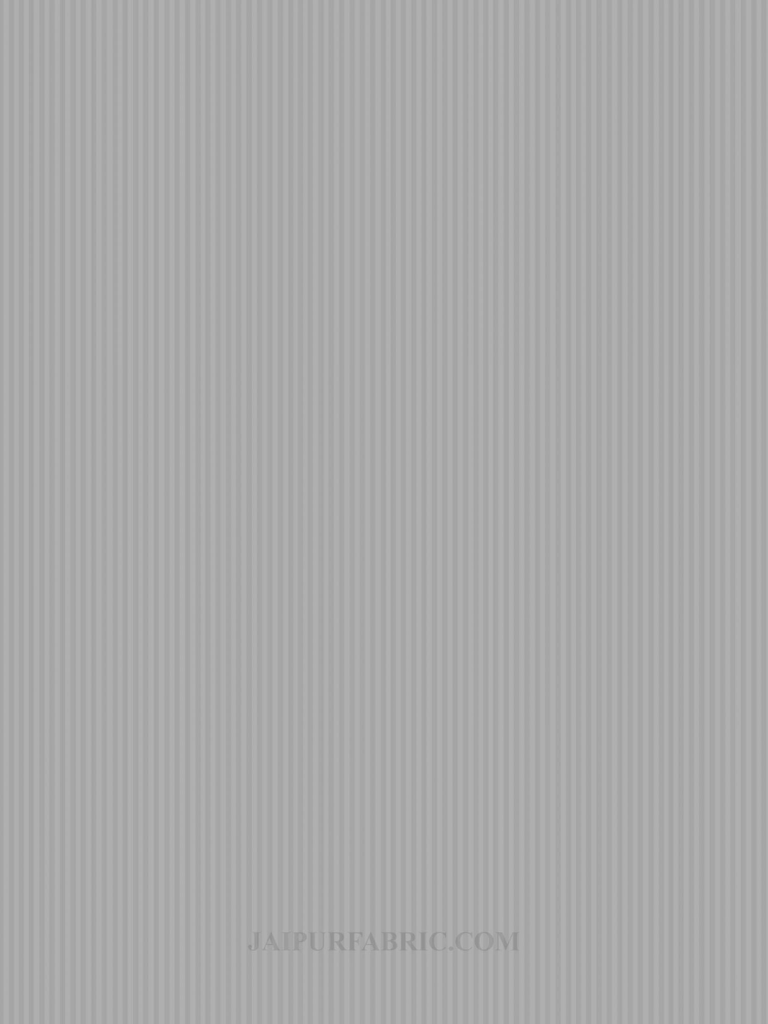 Silver Grey Satin Stripes Single BedSheet