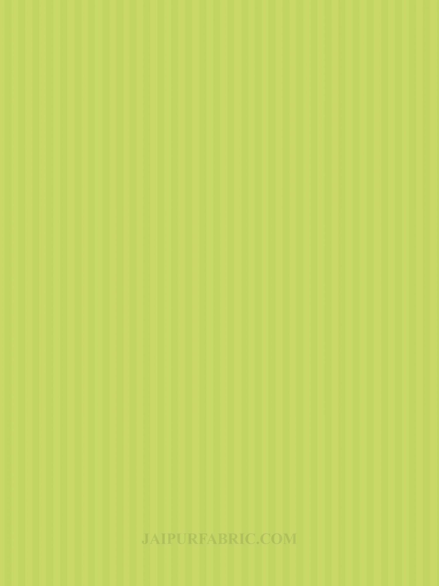 Lime Green Satin Stripes Single BedSheet
