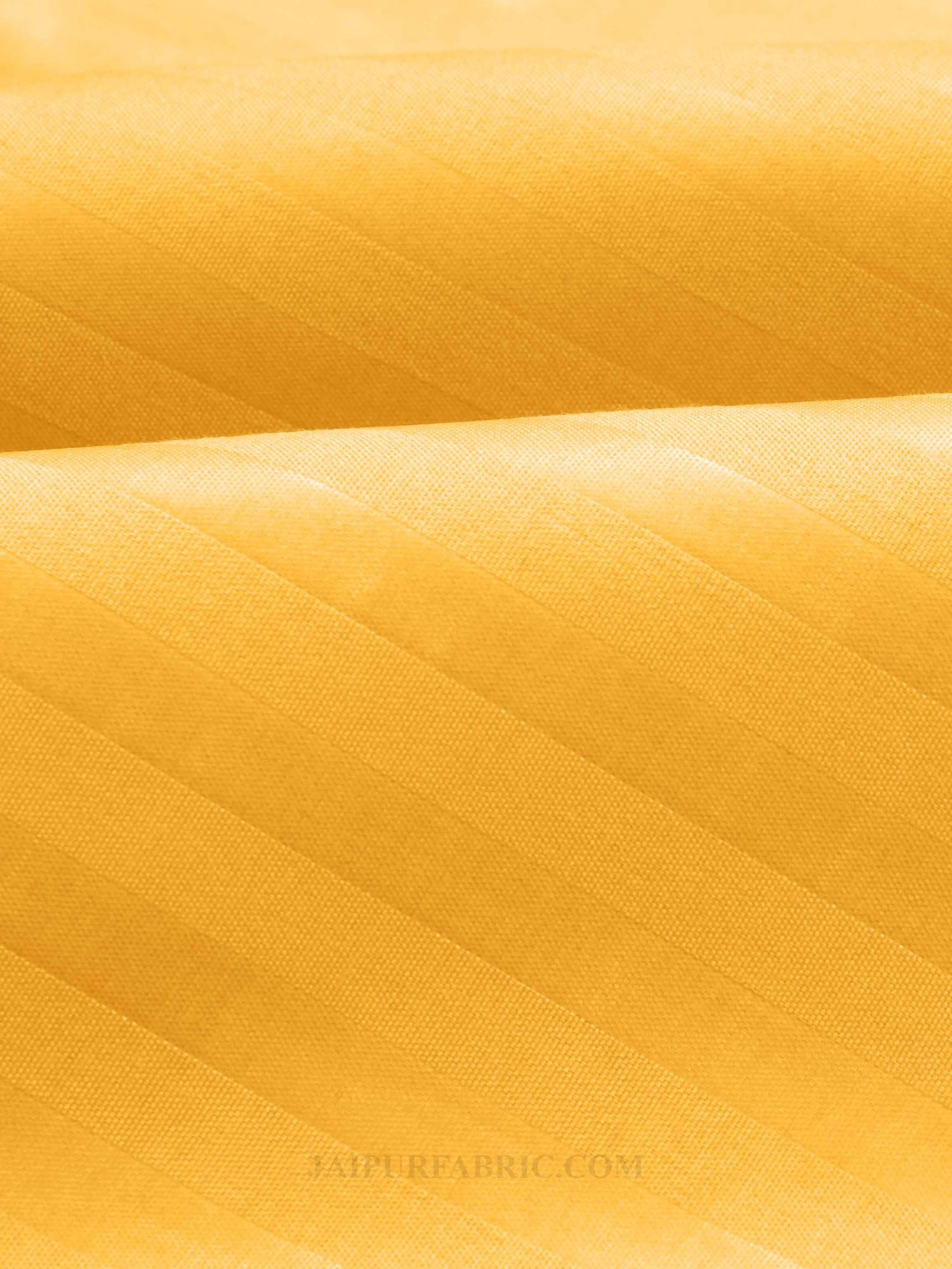 Mango Yellow Satin Stripes Single BedSheet