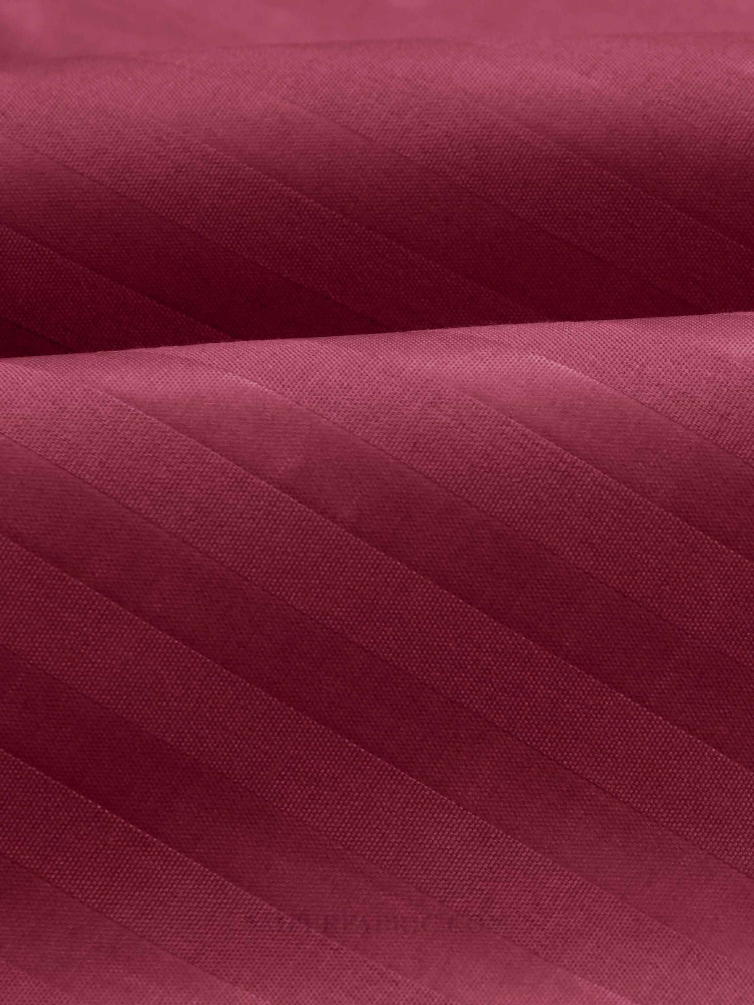 Dark Pink Satin Stripes Single BedSheet
