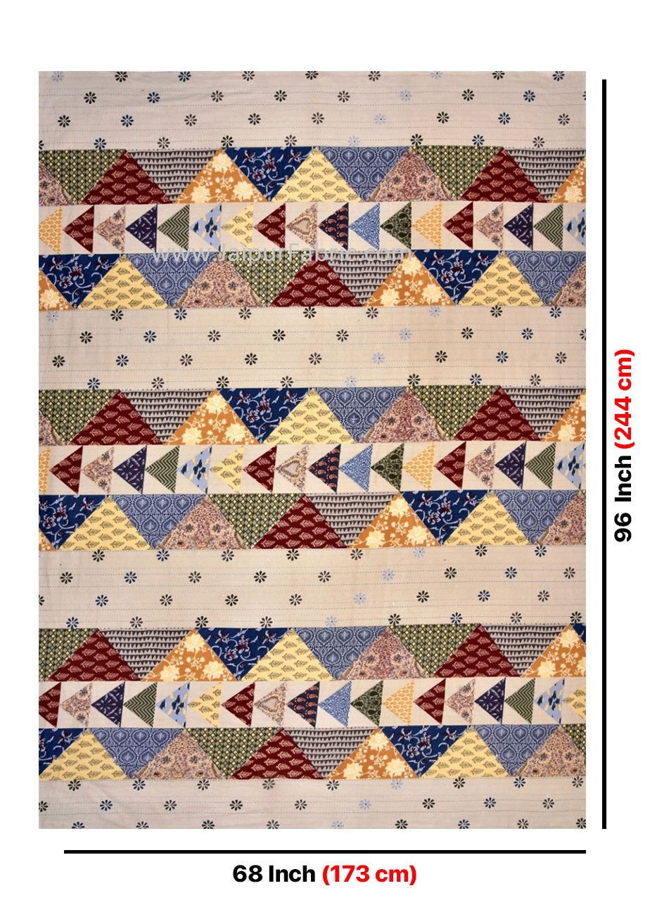 Barmeri Pastel Delight – Twill Cotton Single Bedsheet with Two Pillow Covers