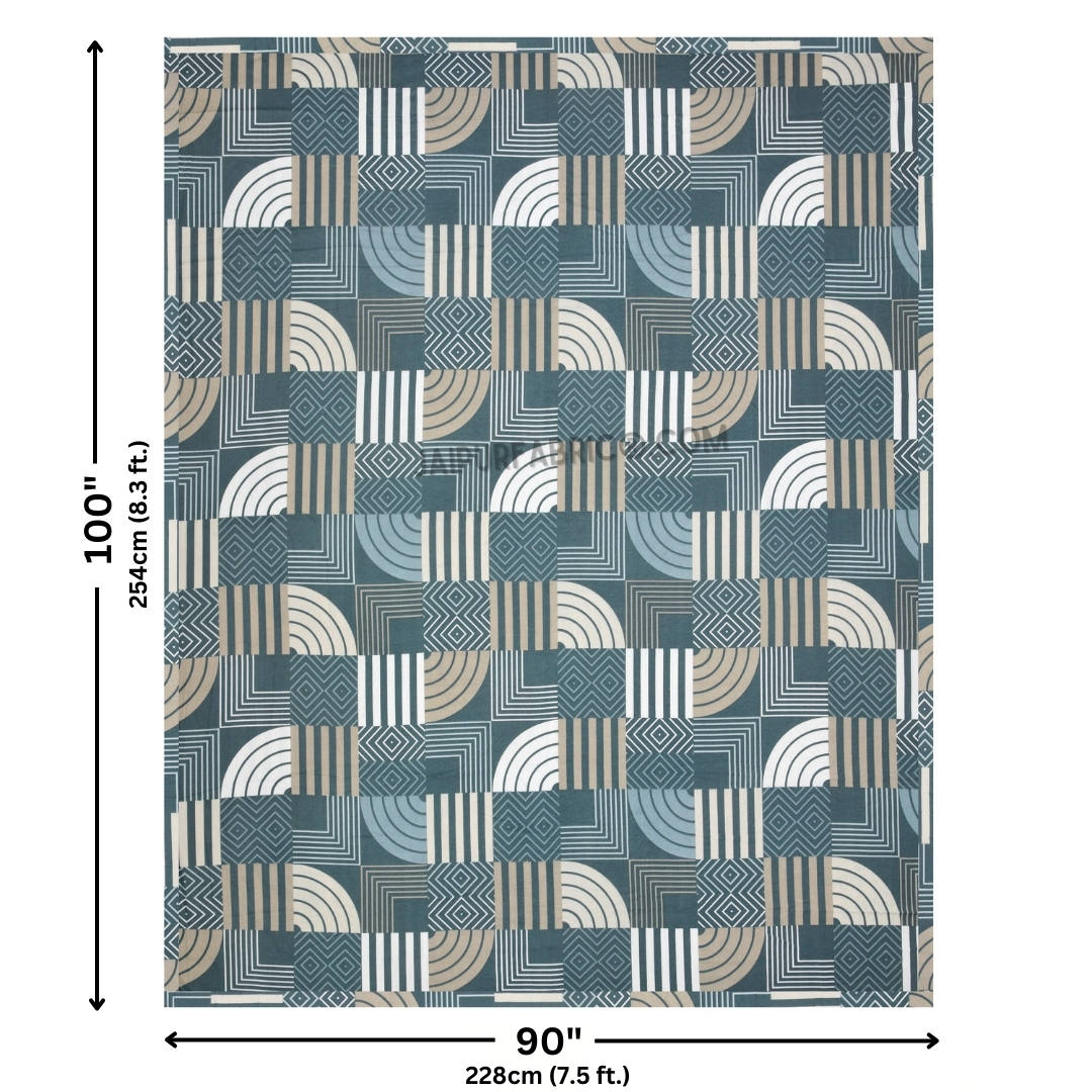 Geometric Maze Cotton Reversible Double Bed Dohar