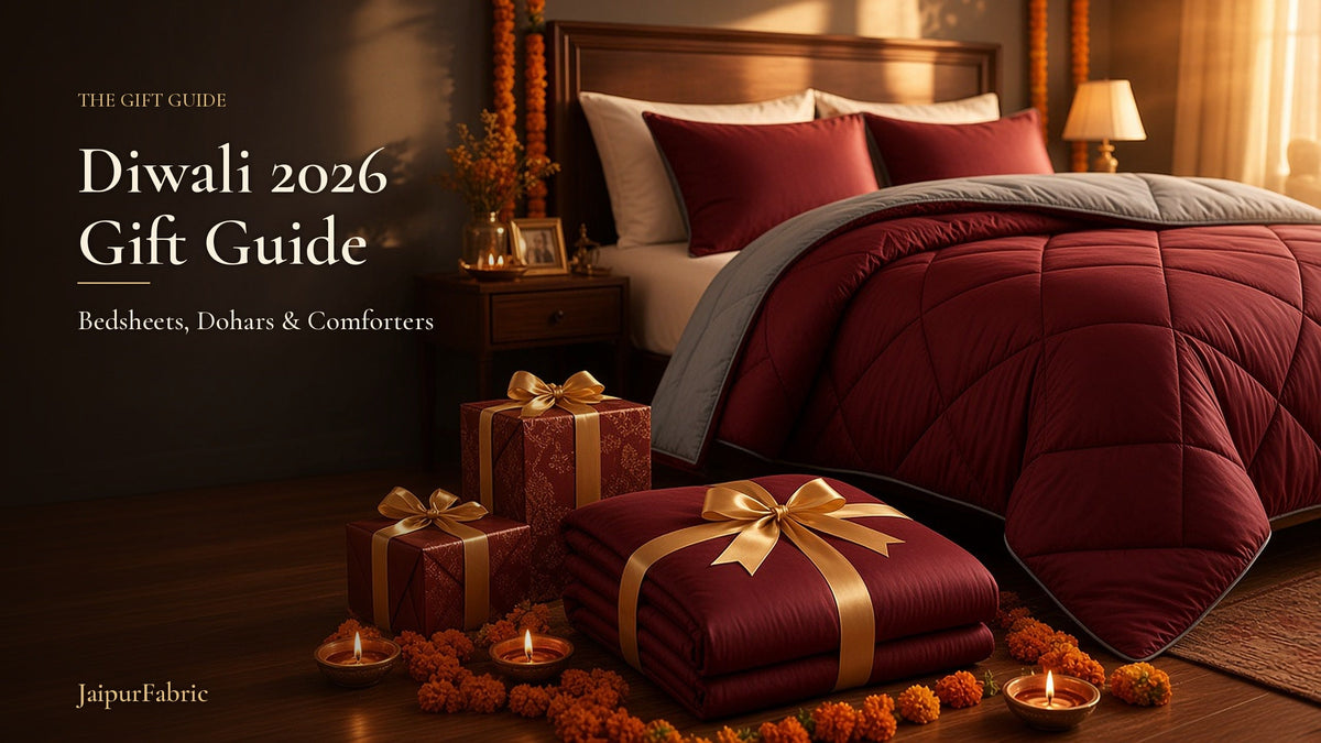 Diwali 2026 Gift Guide: Bedsheets, Dohars & ComfortersDiwali 2026 Gift Guide: Bedsheets, Dohars & Comforters