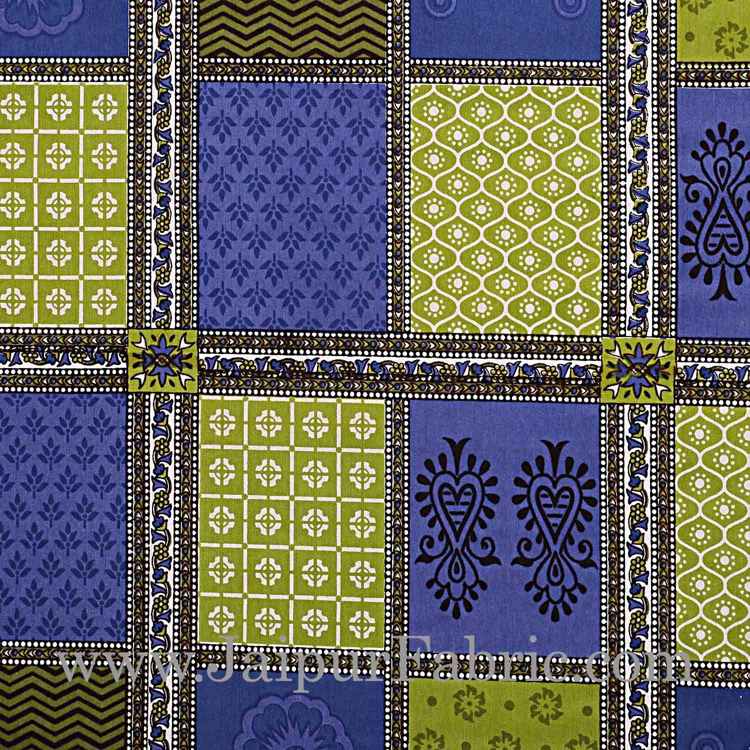 Multicolor Checkered Super Fine Cotton Double Bedsheet Combo of 4